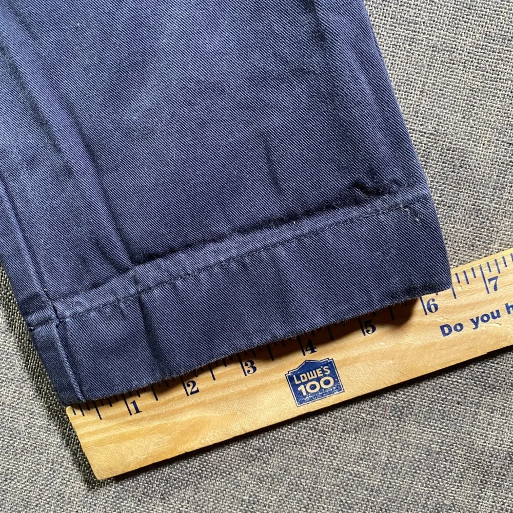 J. Crew Driggs Navy Blue Chino Pants Mens W31 L30 Cotton‎ Flat Front